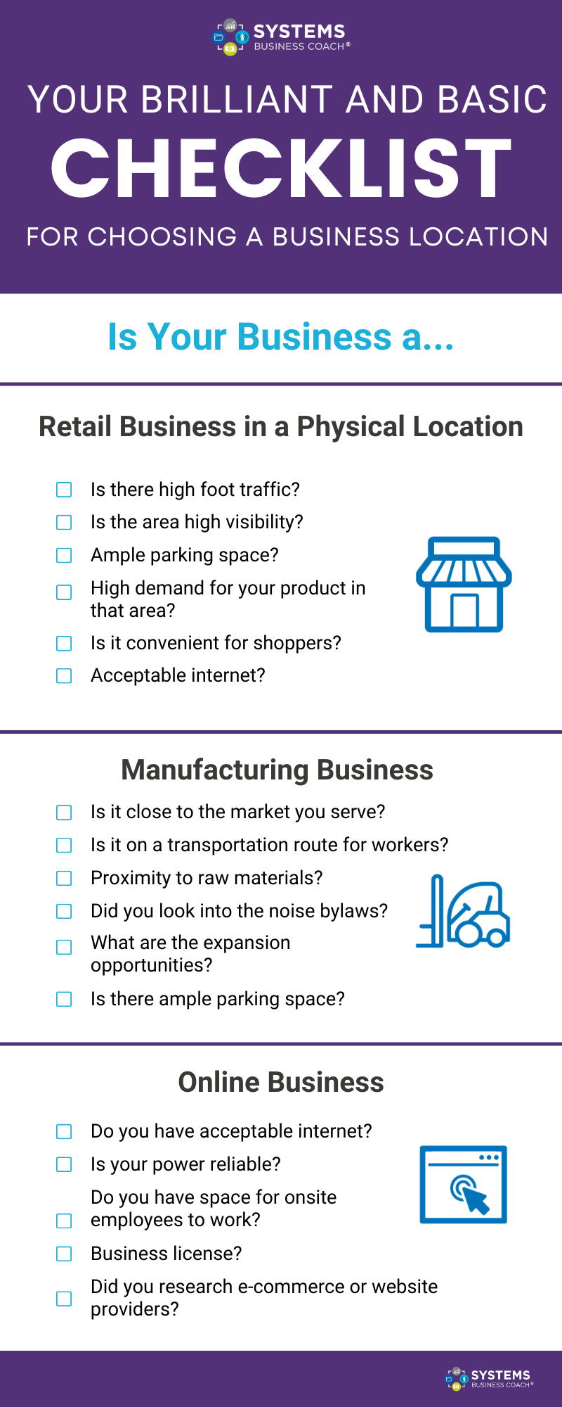 A Brilliant and Basic Checklist For Choosing a Business Location | SBC